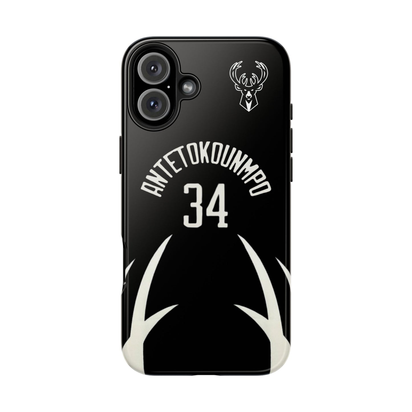 Giannis Antetokounmpo Milwaukee Bucks – Basketball iPhone and Samsung Case Black