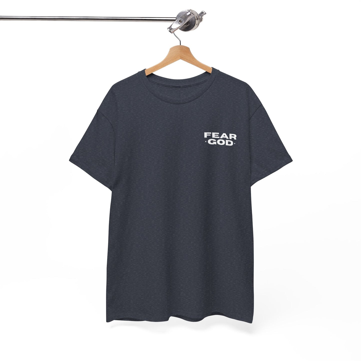 Fear God Tshirt - Christian Apparel with Psalms 128:1 Bible Verse - Inspirational Religious Shirt & Gift Idea for Men And Women