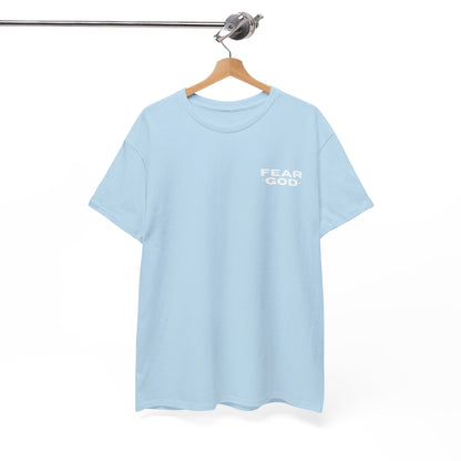 Fear God Tshirt - Christian Apparel with Psalms 128:1 Bible Verse - Inspirational Religious Shirt & Gift Idea for Men And Women
