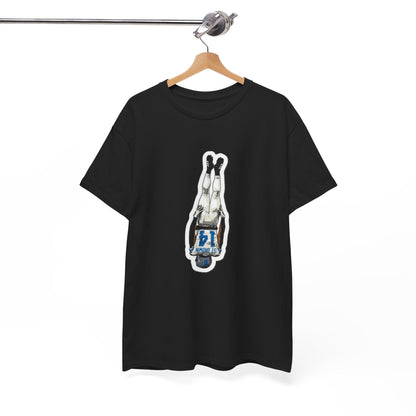Close-up of Detroit Lions colors on the Amon-Ra St. Brown shirt print