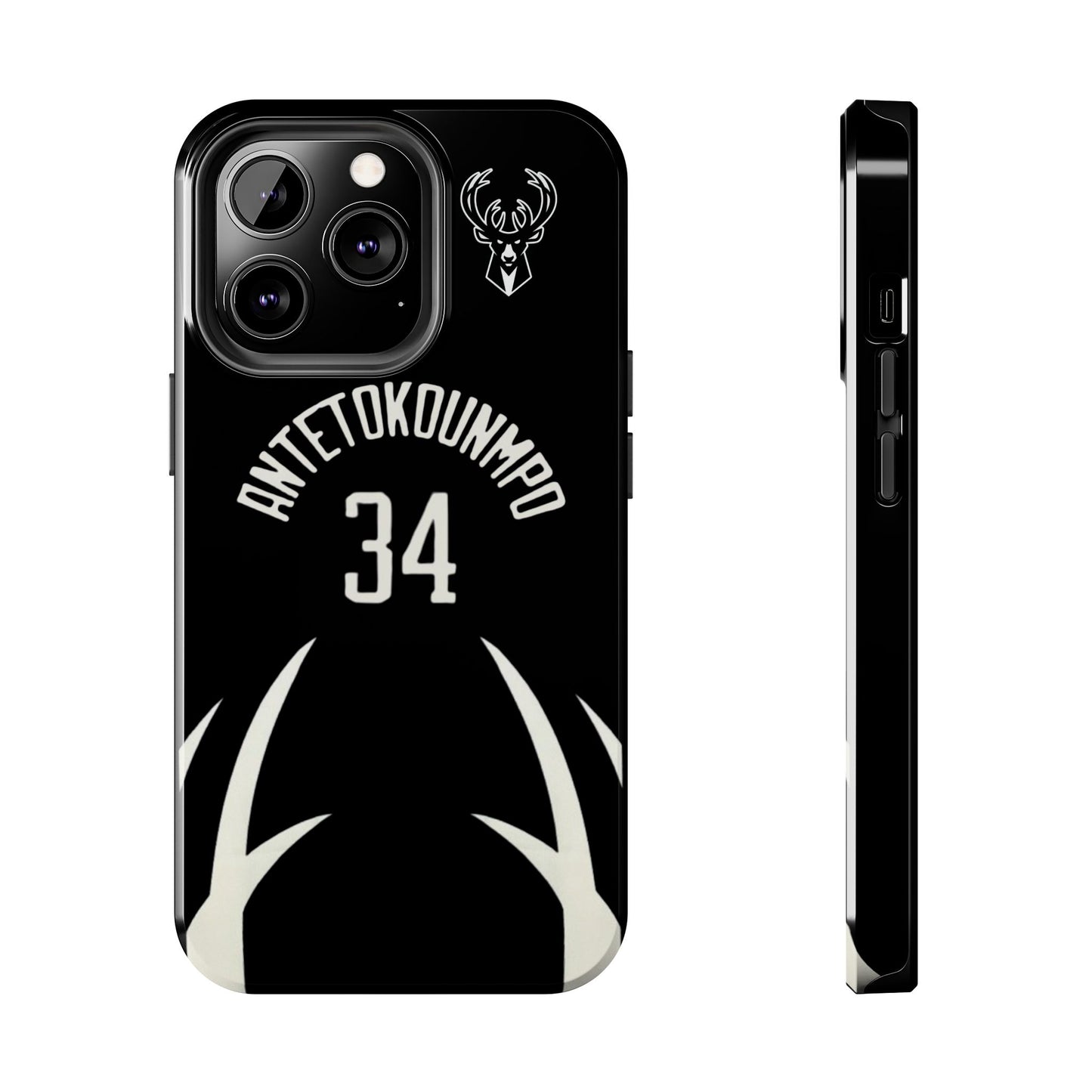 Giannis Antetokounmpo Milwaukee Bucks – Basketball iPhone and Samsung Case Black
