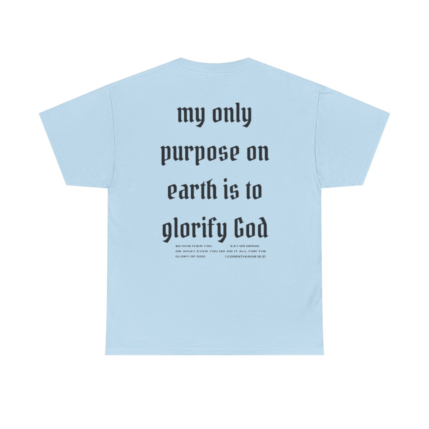 Glory to God 1 Corinthians 10:31 T-Shirt Christian Faith Shirt Bible Verse Tee Religious Graphic Tee Inspirational Christian Apparel