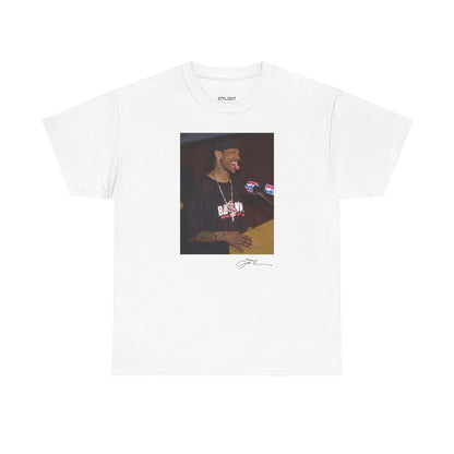 Iconic Allen Iverson shirt with bold graphic design