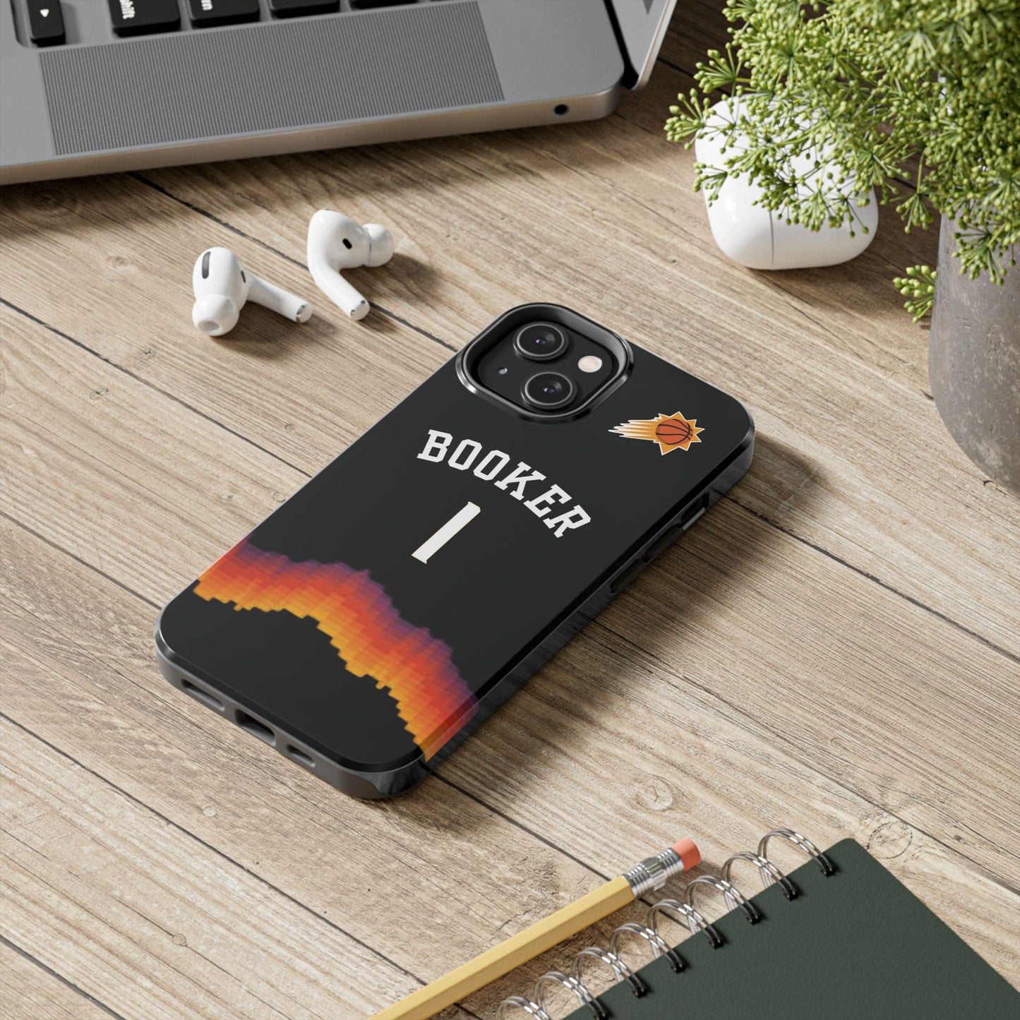 Devin Booker Phoenix Suns – Basketball iPhone and Samsung Case Black