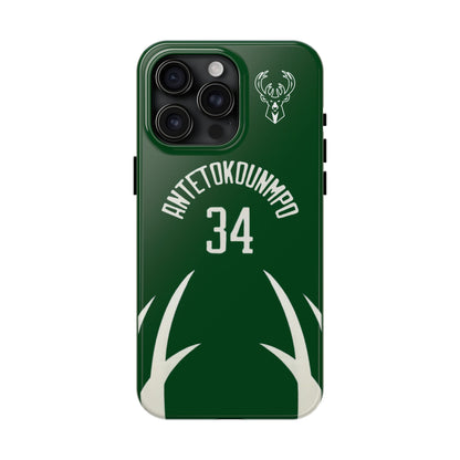 Giannis Antetokounmpo Milwaukee Bucks – Basketball iPhone and Samsung Case Green