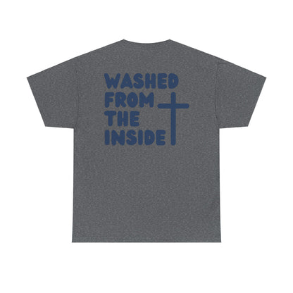 Titus 3 5 Bible Verse Unisex Faith T-Shirt - Washed from the Inside Christian Apparel