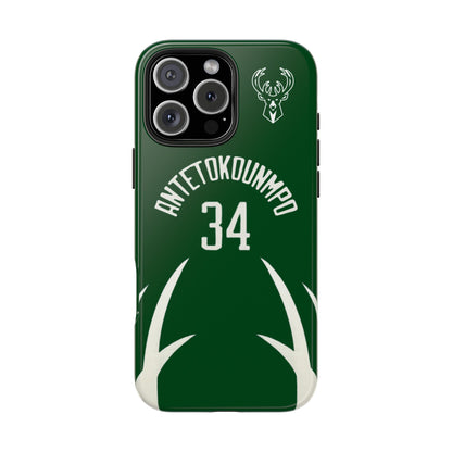 Giannis Antetokounmpo Milwaukee Bucks – Basketball iPhone and Samsung Case Green