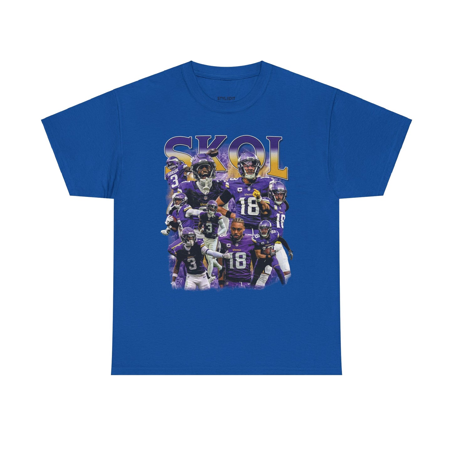 Vintage 90s Graphic Style Justin Jefferson and Jordan Addison T-Shirt -  Retro Oversized Sport Tee, Justin Jefferson Shirt, Jordan Addison shirt, Minnesota Vikings Shirt Gift