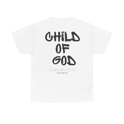 Child of God T-Shirt - Christian Graphic Tee with Galatians 3:26 Bible Verse - Faith-Based Apparel for Men and Women