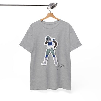Ceedee Lamb Cartoon Graphic Tee Shirt - NFL Football T-Shirt Fan Apparel