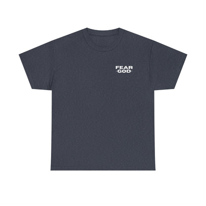 Fear God Tshirt - Christian Apparel with Psalms 128:1 Bible Verse - Inspirational Religious Shirt & Gift Idea for Men And Women