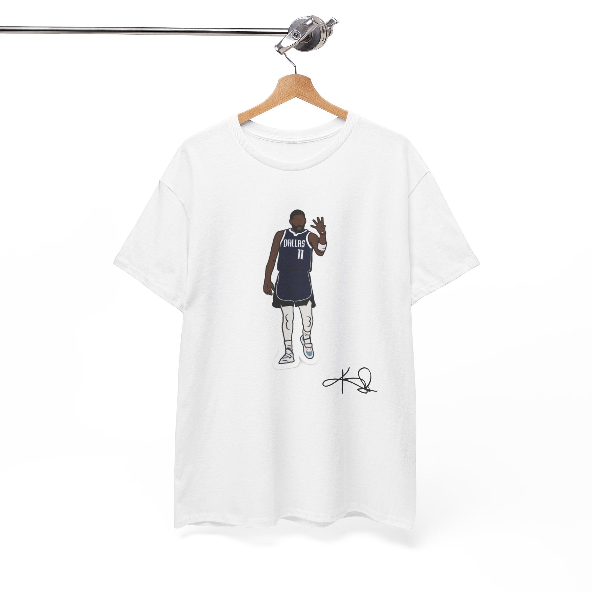 Bold Kyrie Irving graphic t-shirt for NBA enthusiasts