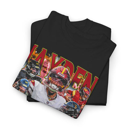 Vintage 90s Graphic Style Jayden Daniels T-Shirt -  Retro Oversized Sport Tee, Jayden Daniels Shirt, Washington Commanders Shirt, Classic American Football Fan Bootleg Gift