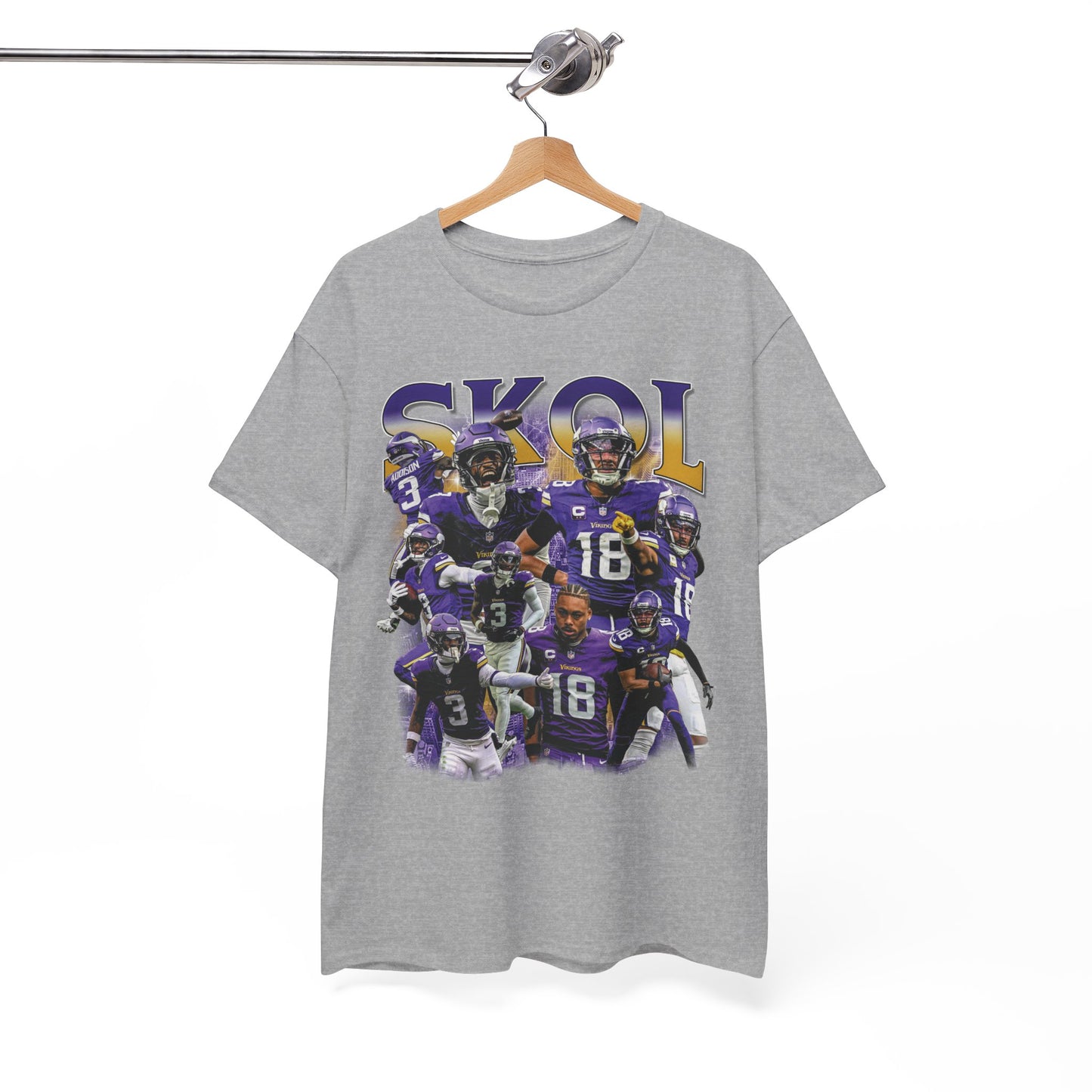 Vintage 90s Graphic Style Justin Jefferson and Jordan Addison T-Shirt -  Retro Oversized Sport Tee, Justin Jefferson Shirt, Jordan Addison shirt, Minnesota Vikings Shirt Gift