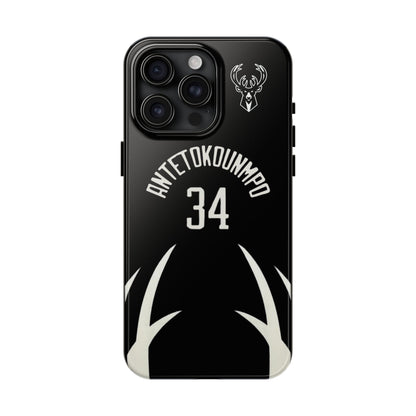 Giannis Antetokounmpo Milwaukee Bucks – Basketball iPhone and Samsung Case Black