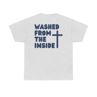 Titus 3 5 Bible Verse Unisex Faith T-Shirt - Washed from the Inside Christian Apparel
