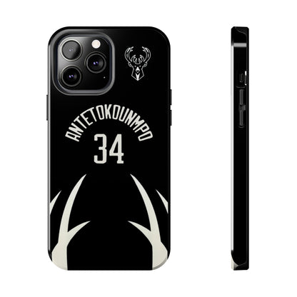 Giannis Antetokounmpo Milwaukee Bucks – Basketball iPhone and Samsung Case Black