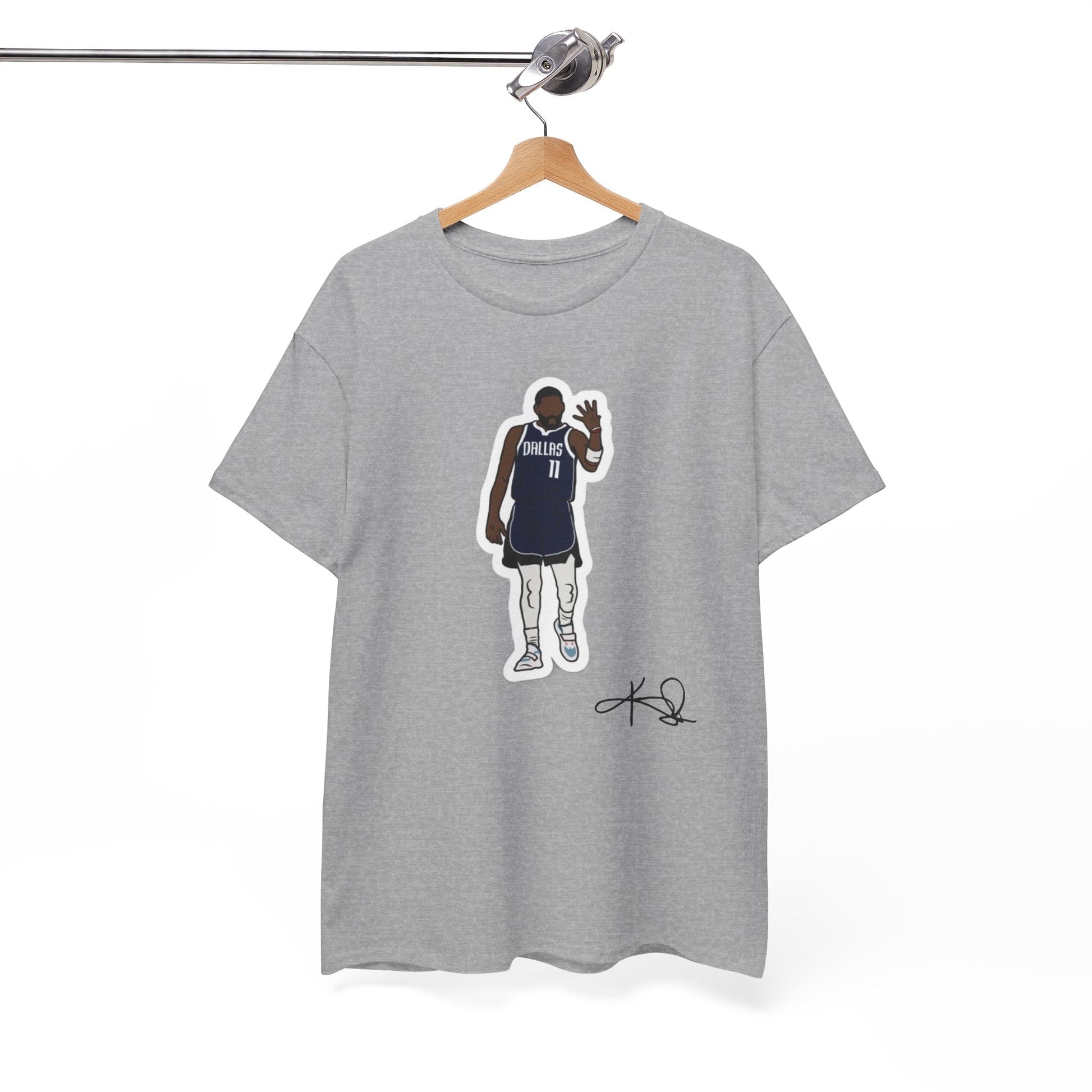 Kyrie Irving t-shirt with an action-packed design