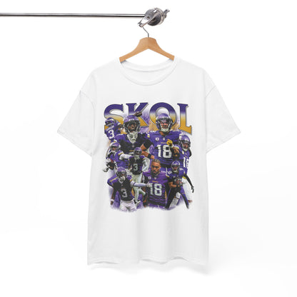 Vintage 90s Graphic Style Justin Jefferson and Jordan Addison T-Shirt -  Retro Oversized Sport Tee, Justin Jefferson Shirt, Jordan Addison shirt, Minnesota Vikings Shirt Gift