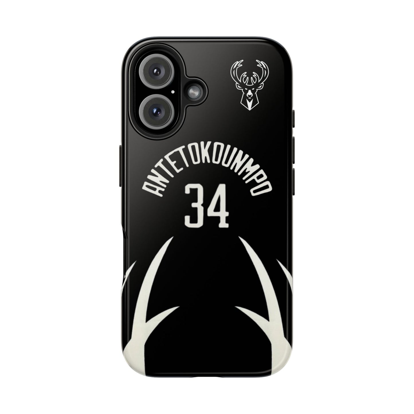 Giannis Antetokounmpo Milwaukee Bucks – Basketball iPhone and Samsung Case Black