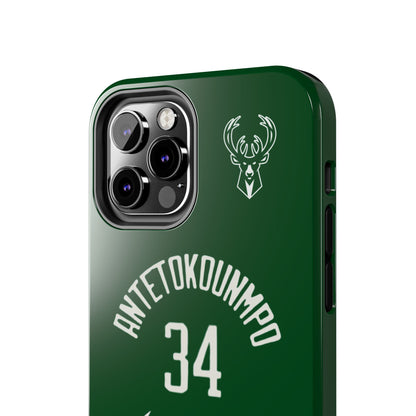 Giannis Antetokounmpo Milwaukee Bucks – Basketball iPhone and Samsung Case Green