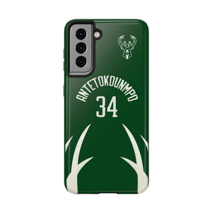 Giannis Antetokounmpo Milwaukee Bucks – Basketball iPhone and Samsung Case Green