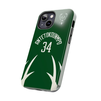 Giannis Antetokounmpo Milwaukee Bucks – Basketball iPhone and Samsung Case Green