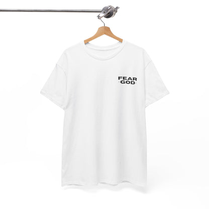Fear God Tshirt - Christian Apparel with Psalms 128:1 Bible Verse - Inspirational Religious Shirt & Gift Idea for Men And Women