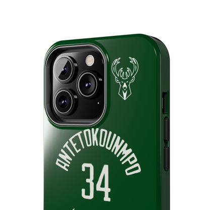 Giannis Antetokounmpo Milwaukee Bucks – Basketball iPhone and Samsung Case Green