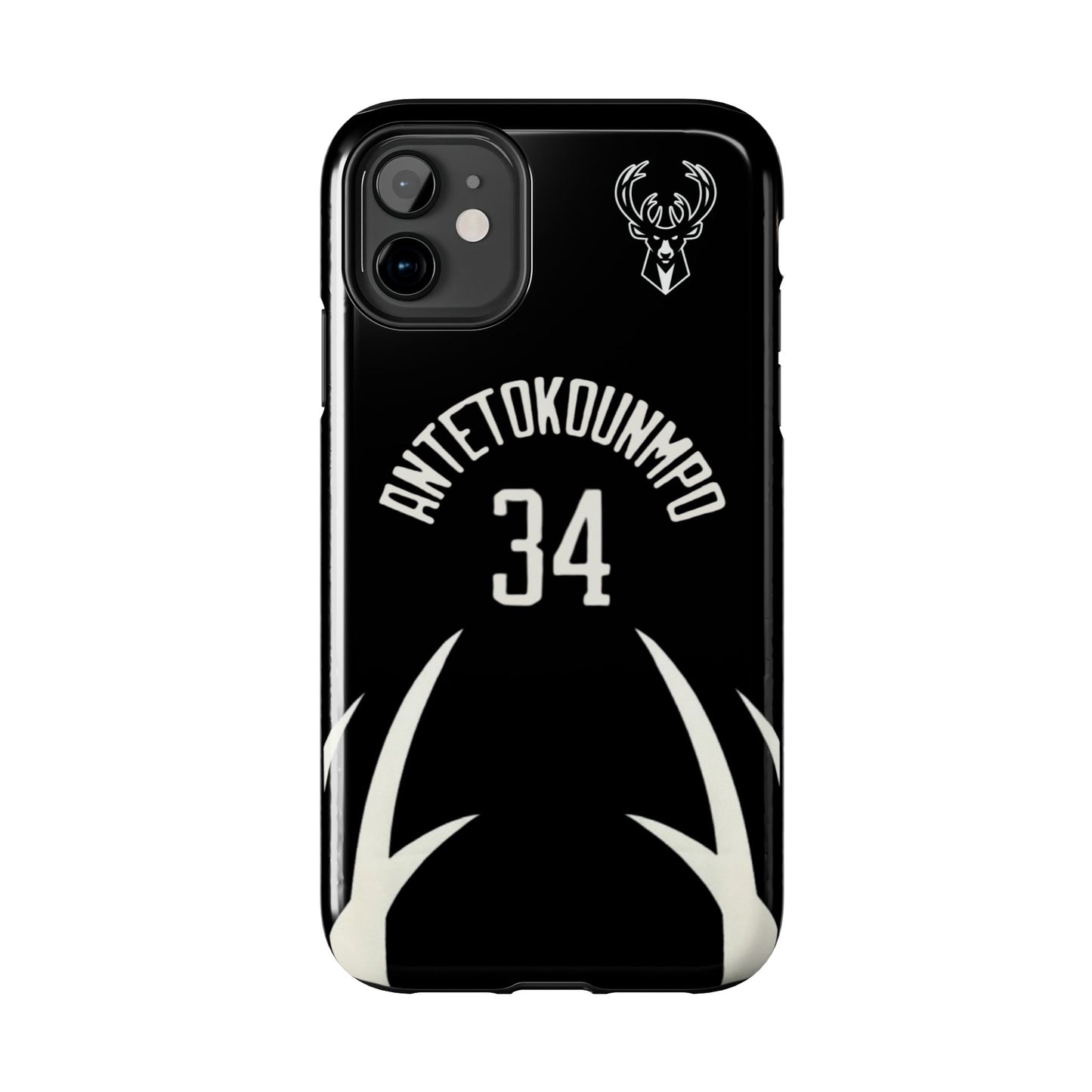 Giannis Antetokounmpo Milwaukee Bucks – Basketball iPhone and Samsung Case Black