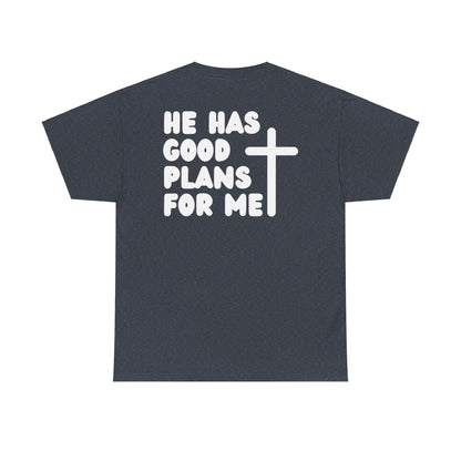Jeremiah 29 11 Bible Verse Unisex Faith T-Shirt - He Has Good Plans For Me Christian Apparel