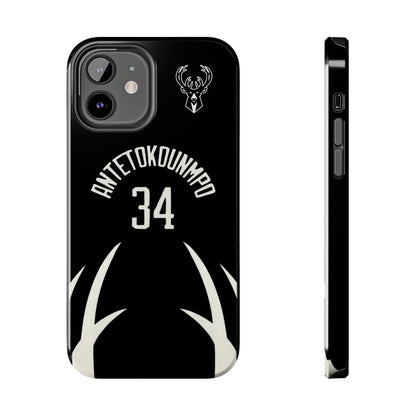 Giannis Antetokounmpo Milwaukee Bucks – Basketball iPhone and Samsung Case Black