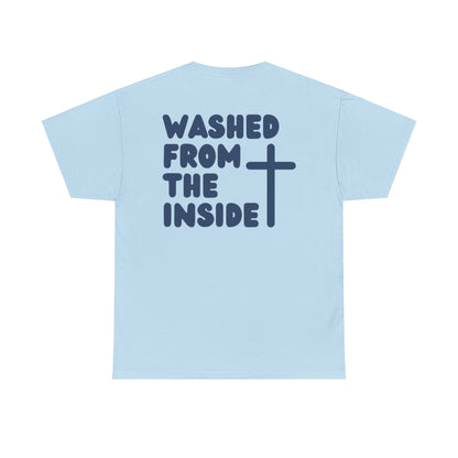 Titus 3 5 Bible Verse Unisex Faith T-Shirt - Washed from the Inside Christian Apparel