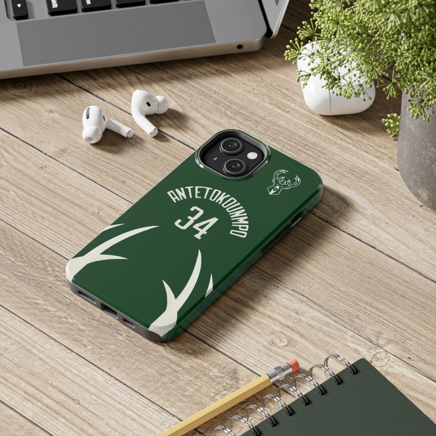 Giannis Antetokounmpo Milwaukee Bucks – Basketball iPhone and Samsung Case Green