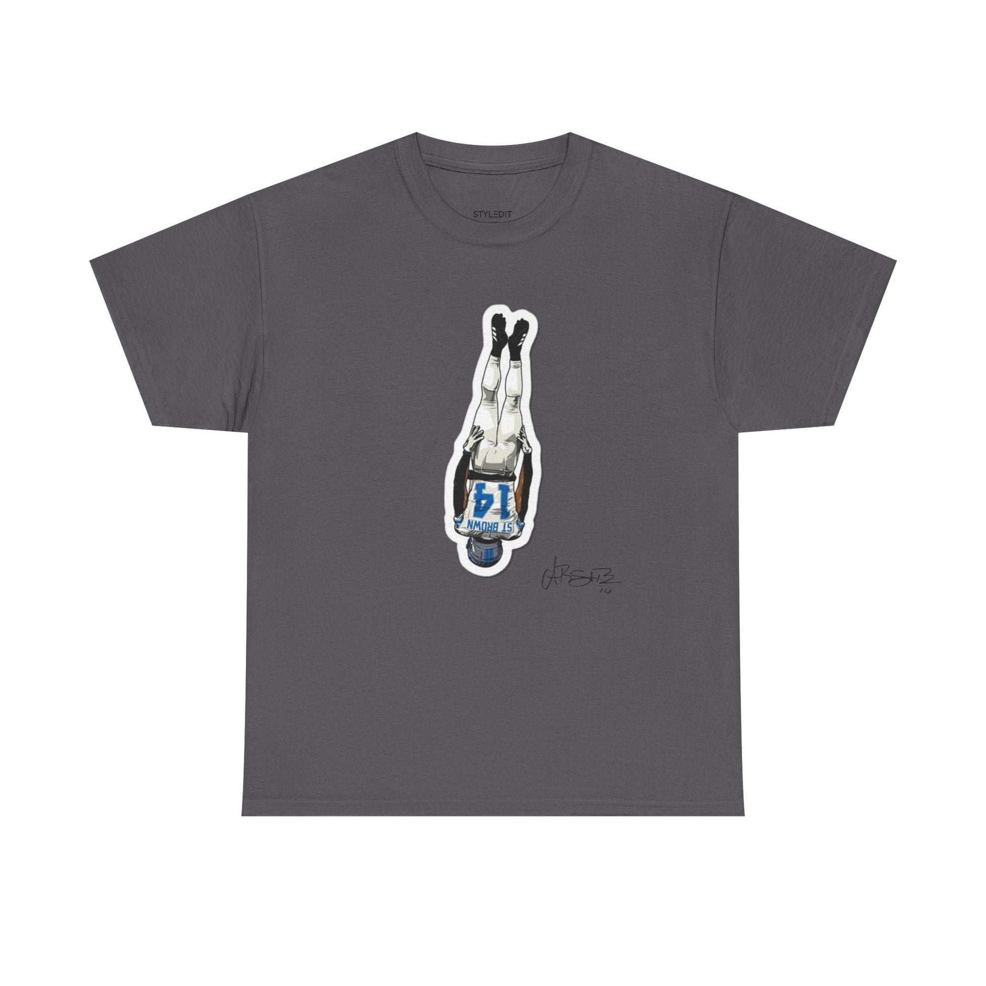 Amon-Ra St. Brown shirt showcasing premium Detroit Lions artwork