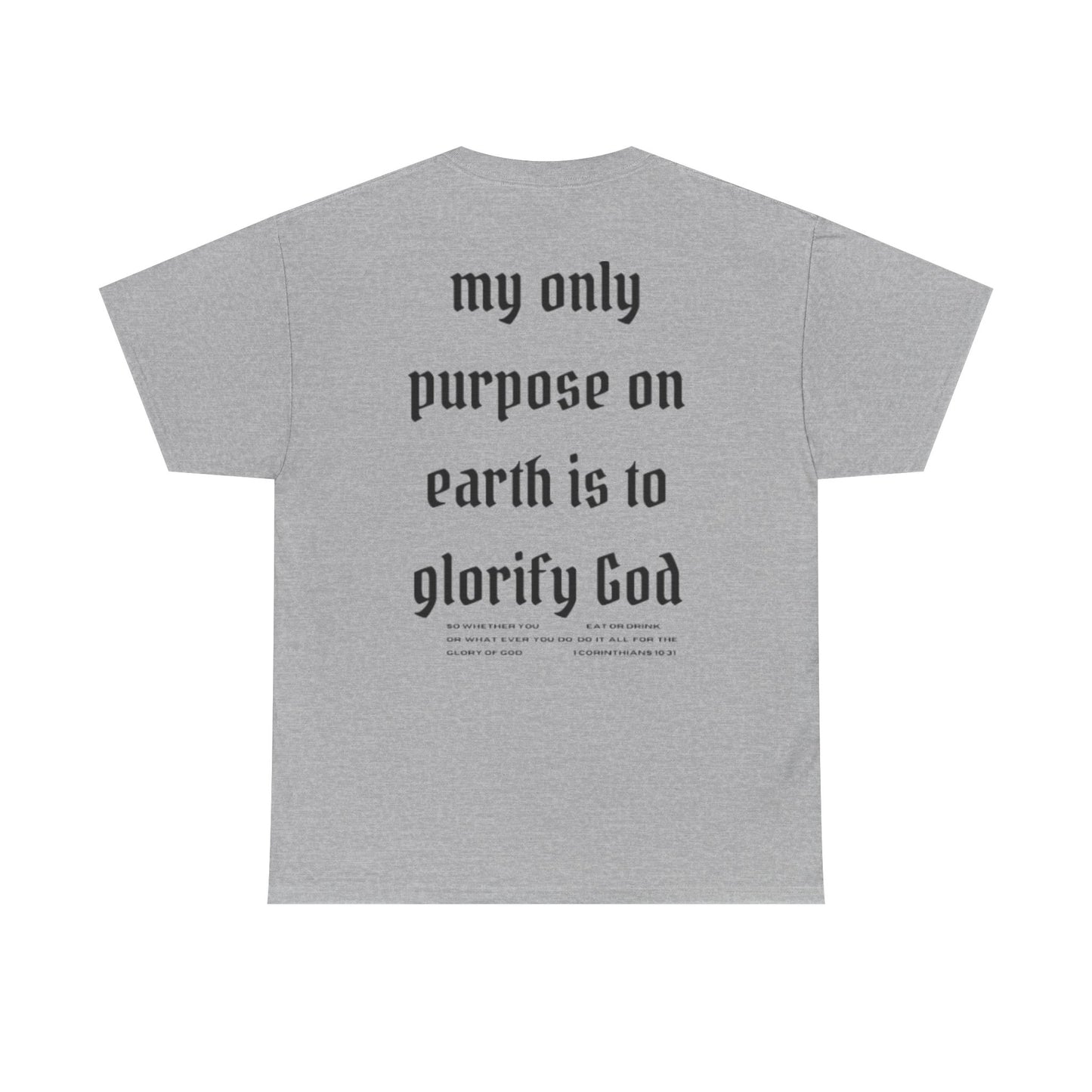 Glory to God 1 Corinthians 10:31 T-Shirt Christian Faith Shirt Bible Verse Tee Religious Graphic Tee Inspirational Christian Apparel