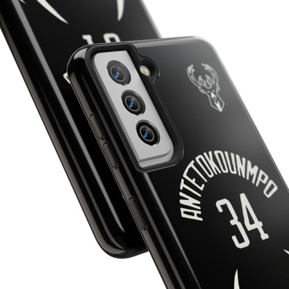 Giannis Antetokounmpo Milwaukee Bucks – Basketball iPhone and Samsung Case Black