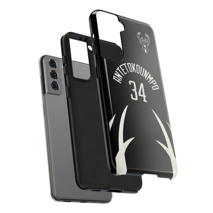 Giannis Antetokounmpo Milwaukee Bucks – Basketball iPhone and Samsung Case Black
