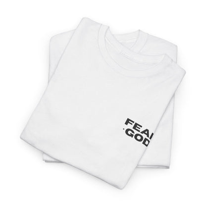 Fear God Tshirt - Christian Apparel with Psalms 128:1 Bible Verse - Inspirational Religious Shirt & Gift Idea for Men And Women