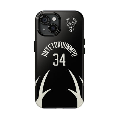 Giannis Antetokounmpo Milwaukee Bucks – Basketball iPhone and Samsung Case Black