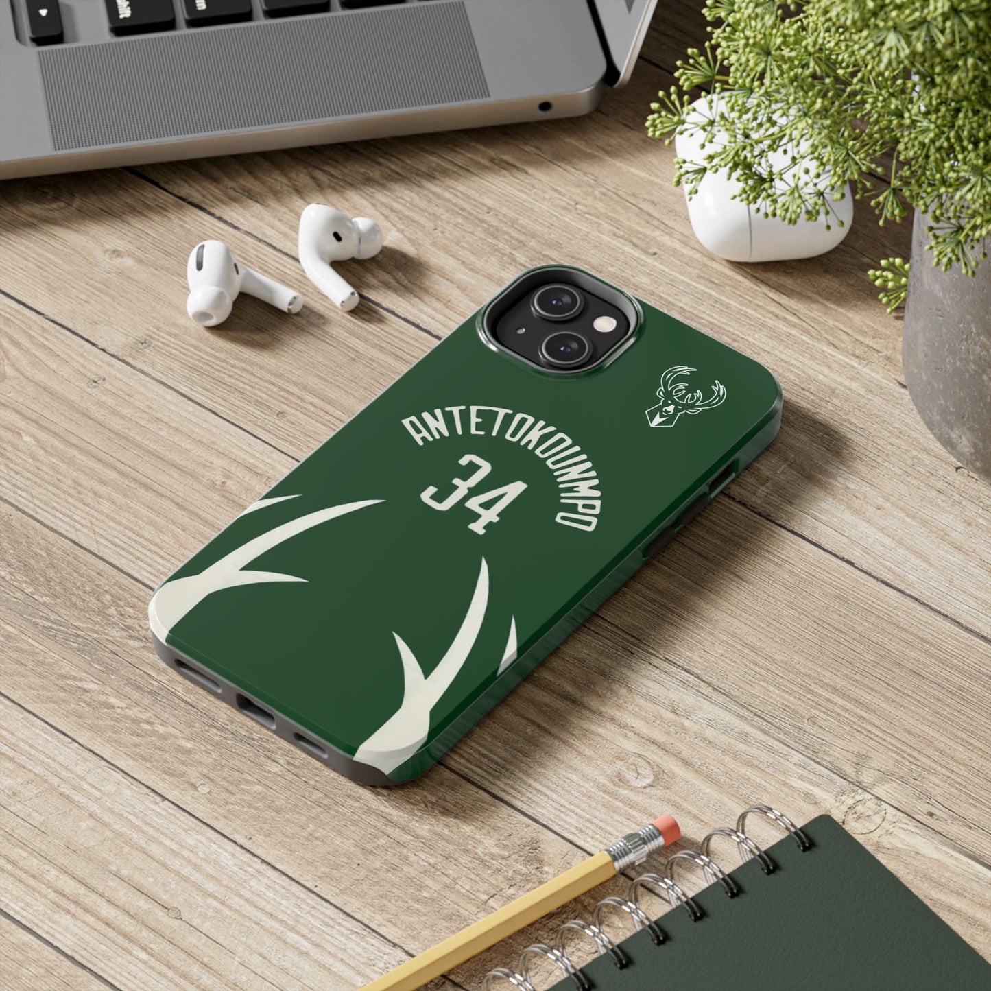 Giannis Antetokounmpo Milwaukee Bucks – Basketball iPhone and Samsung Case Green