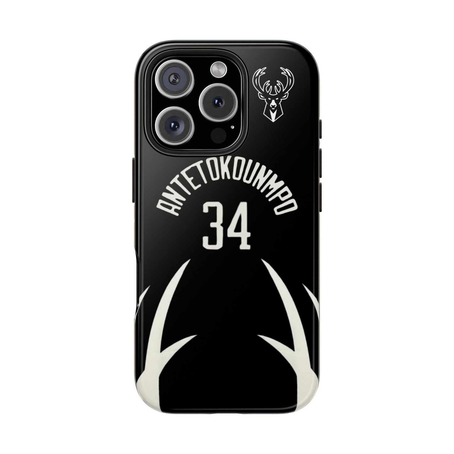 Giannis Antetokounmpo Milwaukee Bucks – Basketball iPhone and Samsung Case Black