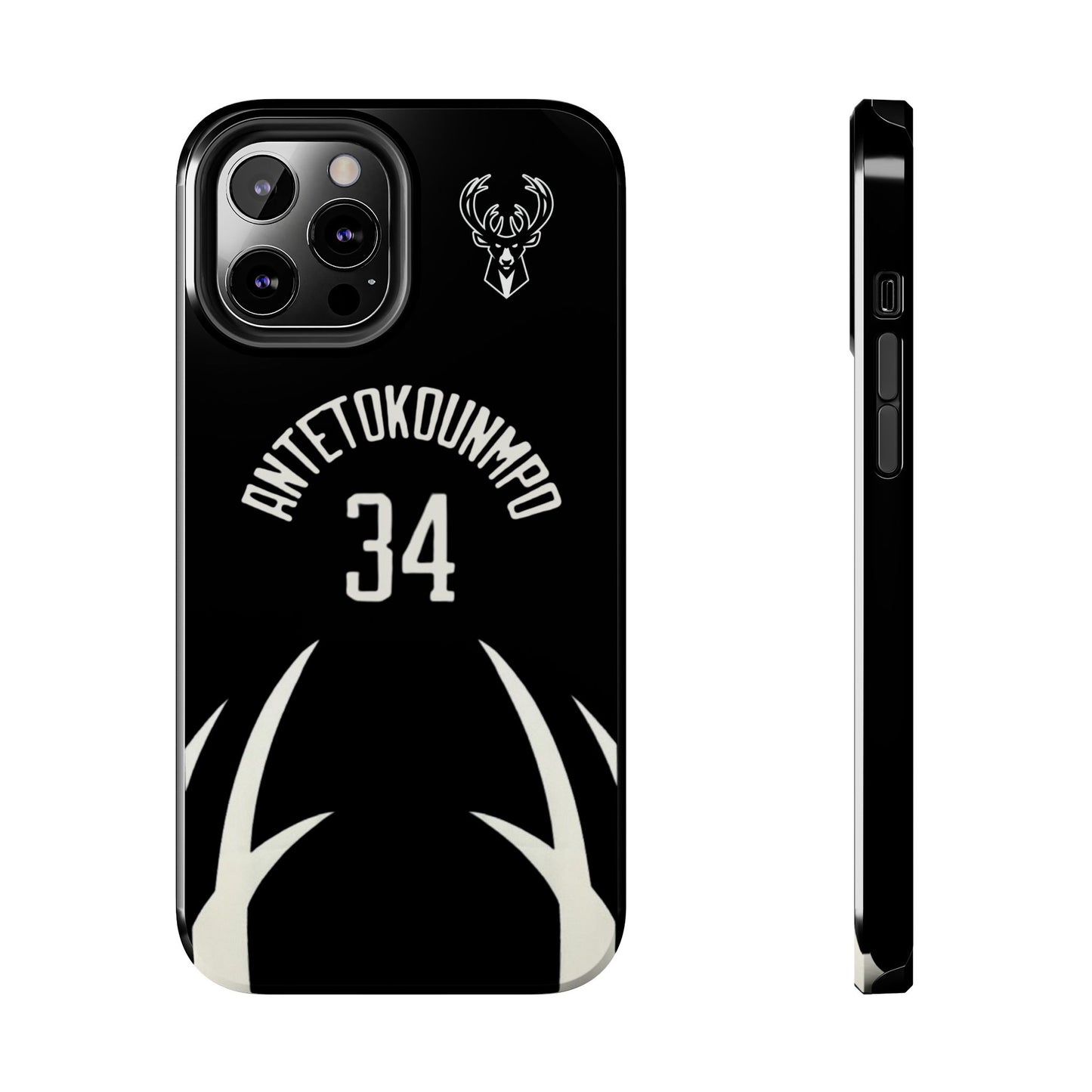 Giannis Antetokounmpo Milwaukee Bucks – Basketball iPhone and Samsung Case Black