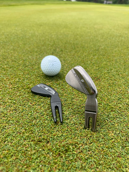 Wedge Style Golf Divot Tool – Premium Golf Gift for Men, Dad, or Groomsmen | Unique Golf Accessory Inspired by Classic Club Design