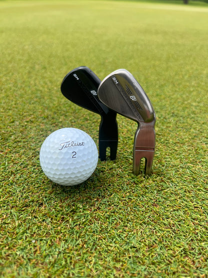 Wedge Style Golf Divot Tool – Premium Golf Gift for Men, Dad, or Groomsmen | Unique Golf Accessory Inspired by Classic Club Design